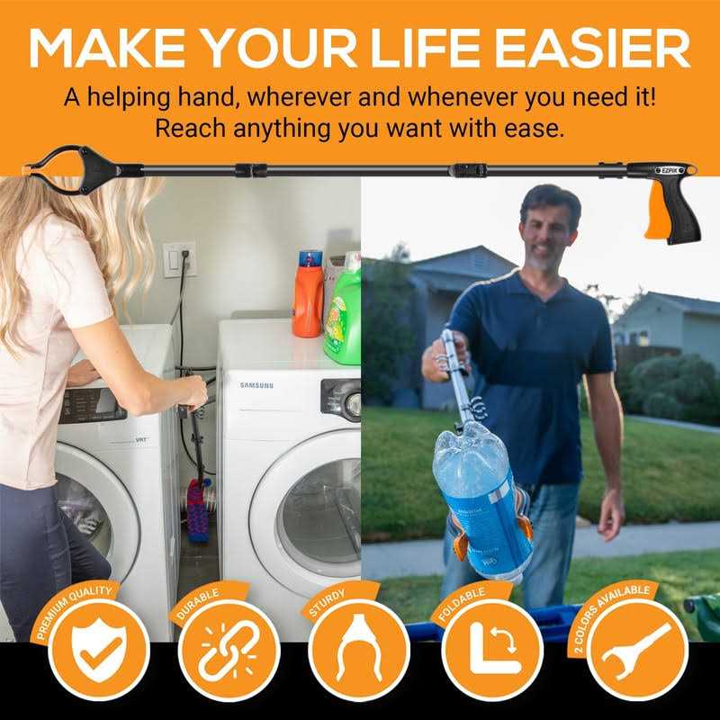 EZPIK Grabber Reacher Grabbers for Elderly Grab It Reaching Tool Heavy Duty - Zenithce