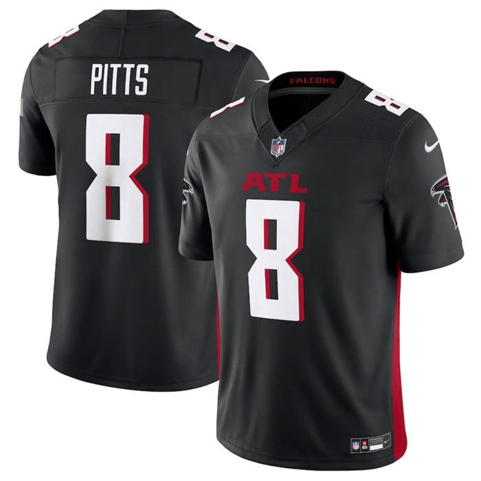 Atlanta Falcons #8 Kyle Pitts Black 2023 F.U.S.E. Vapor Untouchable Limited Stitched Jersey - Zenithce