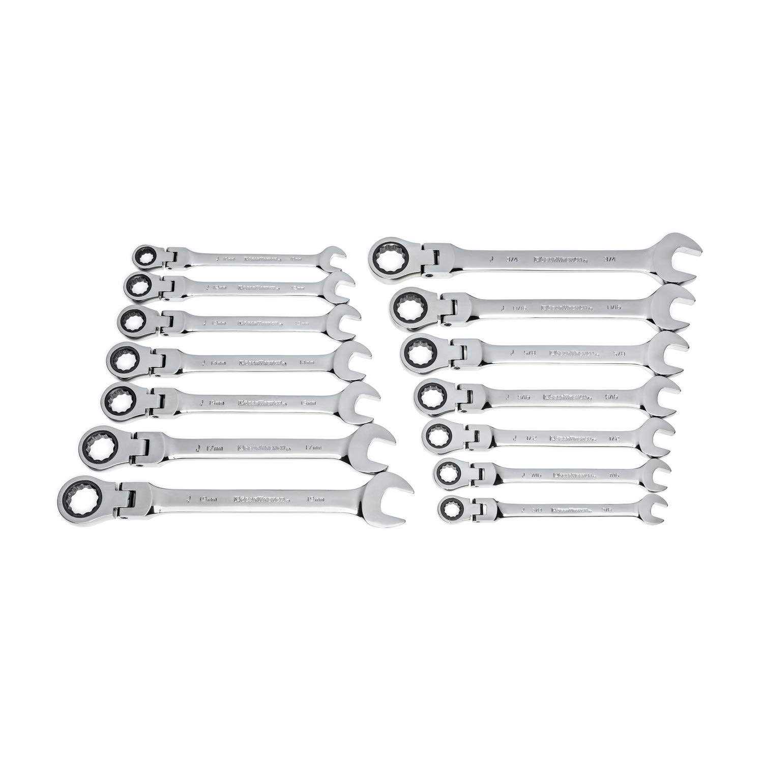 GearWrench 12 Piece XL Gearbox Ratcheting Wrench Set 85988 - Zenithce