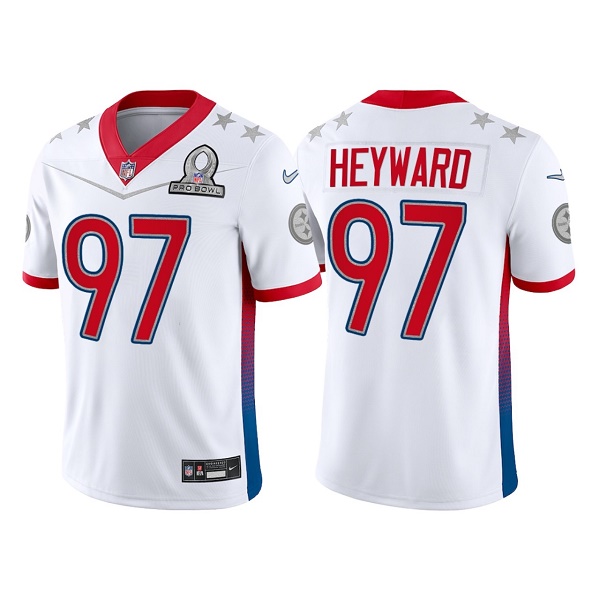 Pittsburgh Steelers #97 Cameron Heyward 2022 White Pro Bowl Stitched Jersey - Zenithce