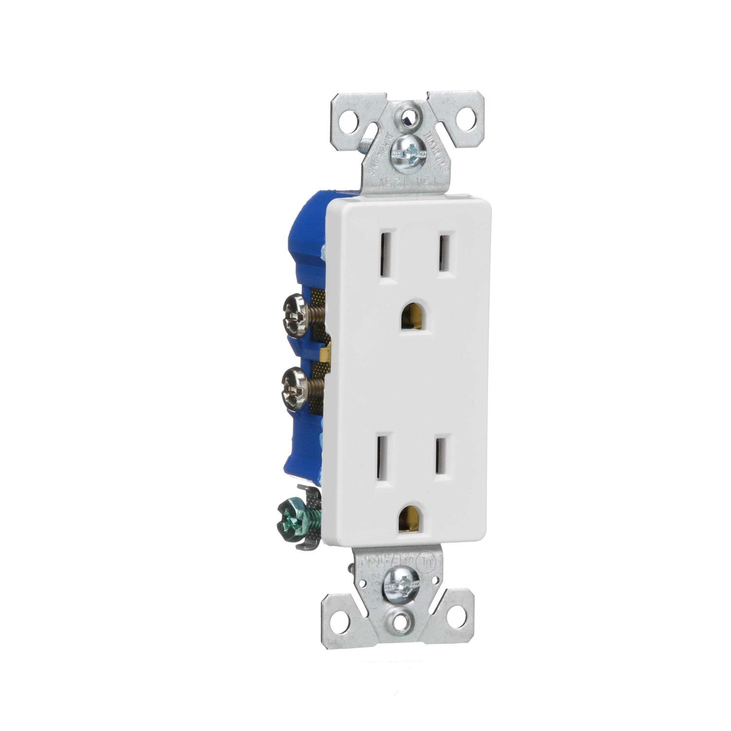 Eaton 15-Amp 125-volt Tamper Resistant GFCI Residential Decorator Outlet - Zenithce