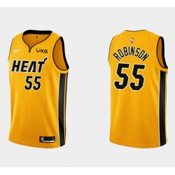 Miami Heat #55 Duncan Robinson 2021 Earned Edition Stitched Jersey - Zenithce