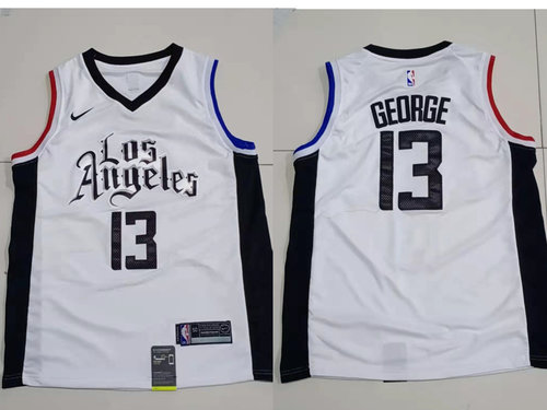 Los Angeles Clippers 13 Paul George White City Edition Swingman Jersey - Zenithce