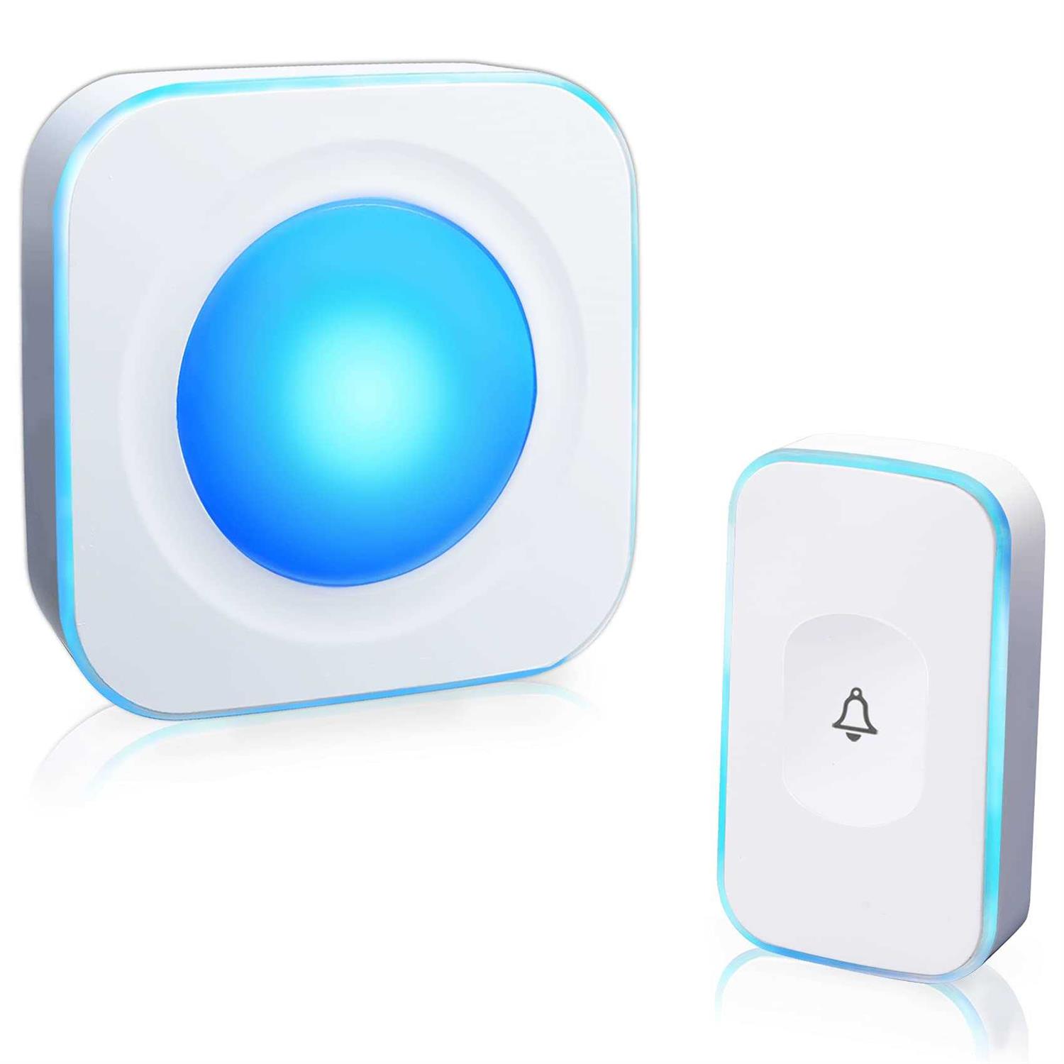 Wireless Door Sensor Bitiwend Door Chime Doorbell with 600ft Operate Range 58 Chimes 5 Volume Level Led Indicator Door Open Alarm For Business - Zenithce