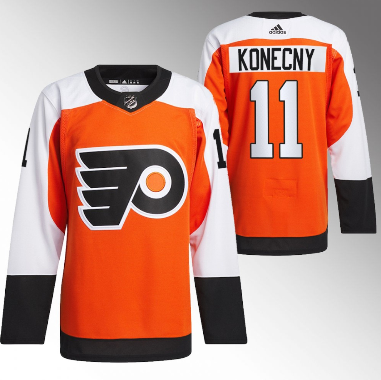 Philadelphia Flyers #11 Travis Konecny 2023-24 Orange Stitched Jersey - Zenithce