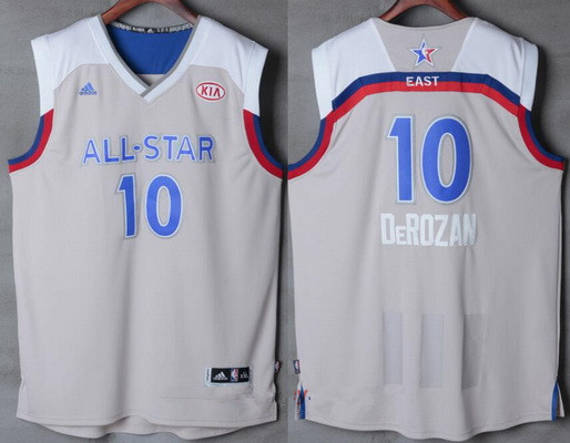 Eastern Conference Toronto Raptors #10 DeMar DeRozan adidas Gray 2017 All-Star Game Swingman Jersey - Zenithce