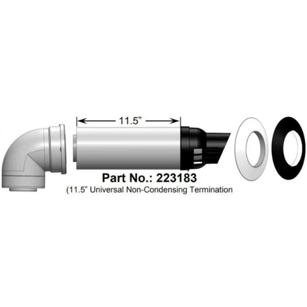 Rinnai 223177PP 21 Condensing Wall Termination Kit - Zenithce