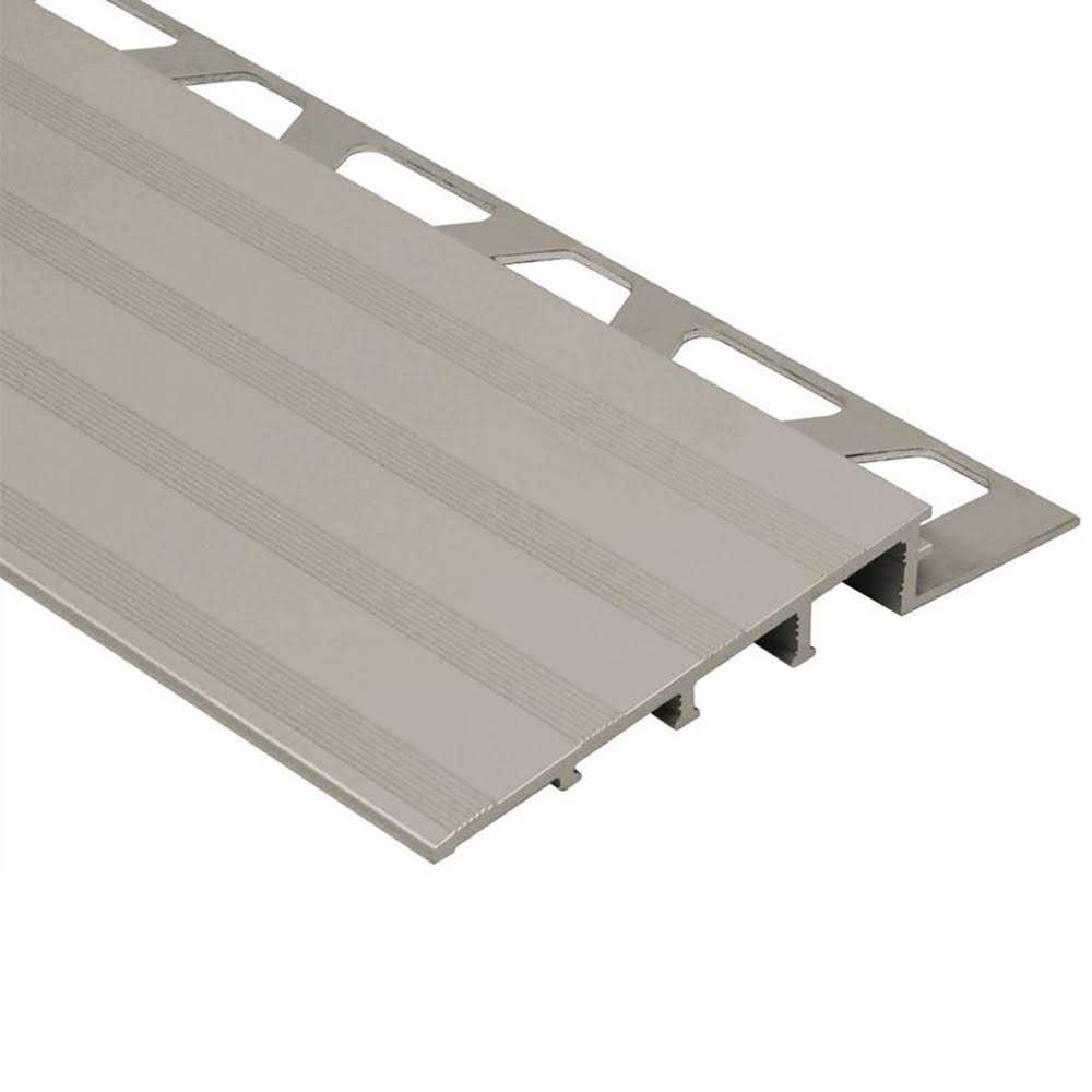 Schluter RENO-RAMP Satin Aluminum Reducer Tile Edge - Zenithce