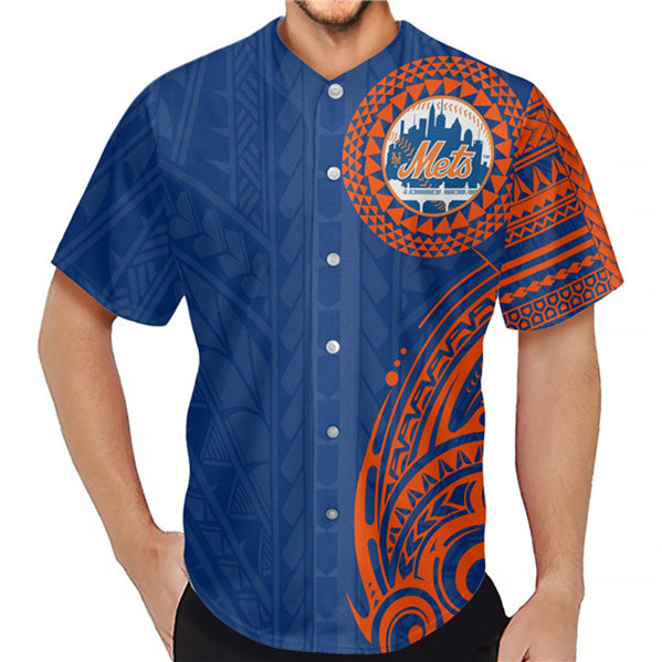 New York Mets Blue Baseball Jersey - Zenithce