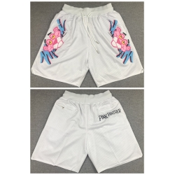 Miami Heat White Pink Panther Shorts Run Small - Zenithce