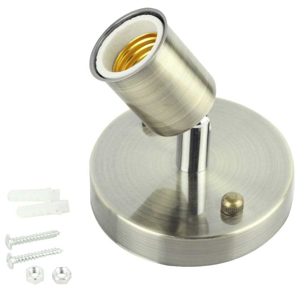 TIANFAN E26 180 Degree Modern Adjustable Ceiling Lamp Wall Mounted Light Bulb Holder Socket - Zenithce