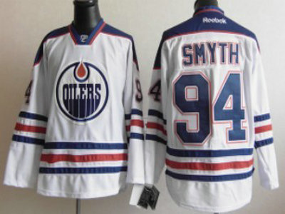 Oilers #94 Ryan Smyth White Stitched Jersey - Zenithce