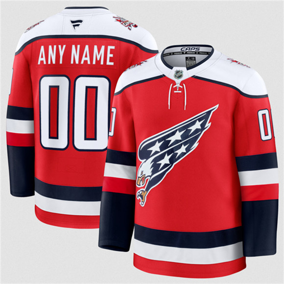 Washington Capitals Custom Red 2025-26 Alternate Stitched Jersey - Zenithce