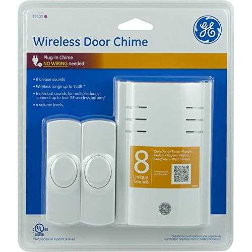 GE 19300 Wall Outlet Wireless Door Chime - Zenithce
