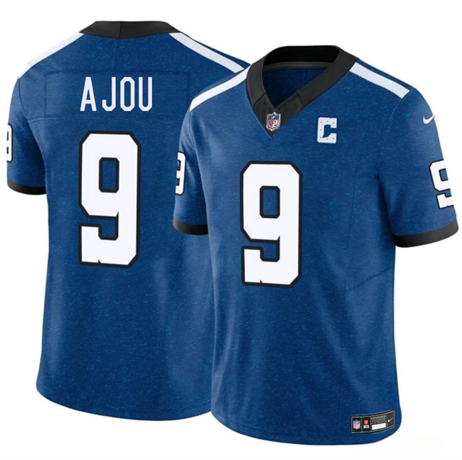Indianapolis Colts #9 Ajou Ajou Blue 2025 F.U.S.E. Throwback Vapor Limited Stitched Jersey - Zenithce