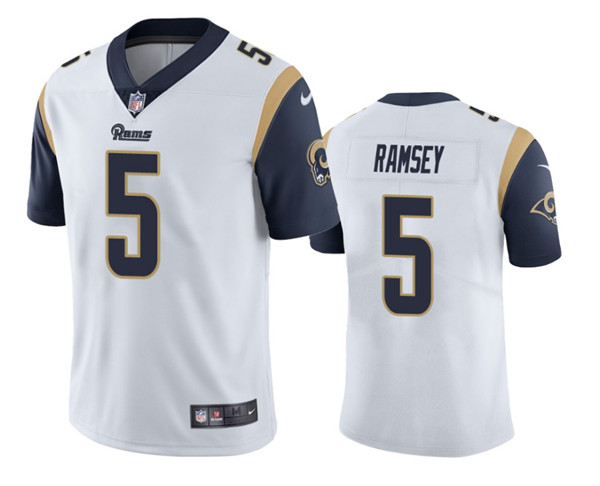 Los Angeles Rams #5 Jalen Ramsey White Vapor Untouchable Limited Stitched Jersey - Zenithce