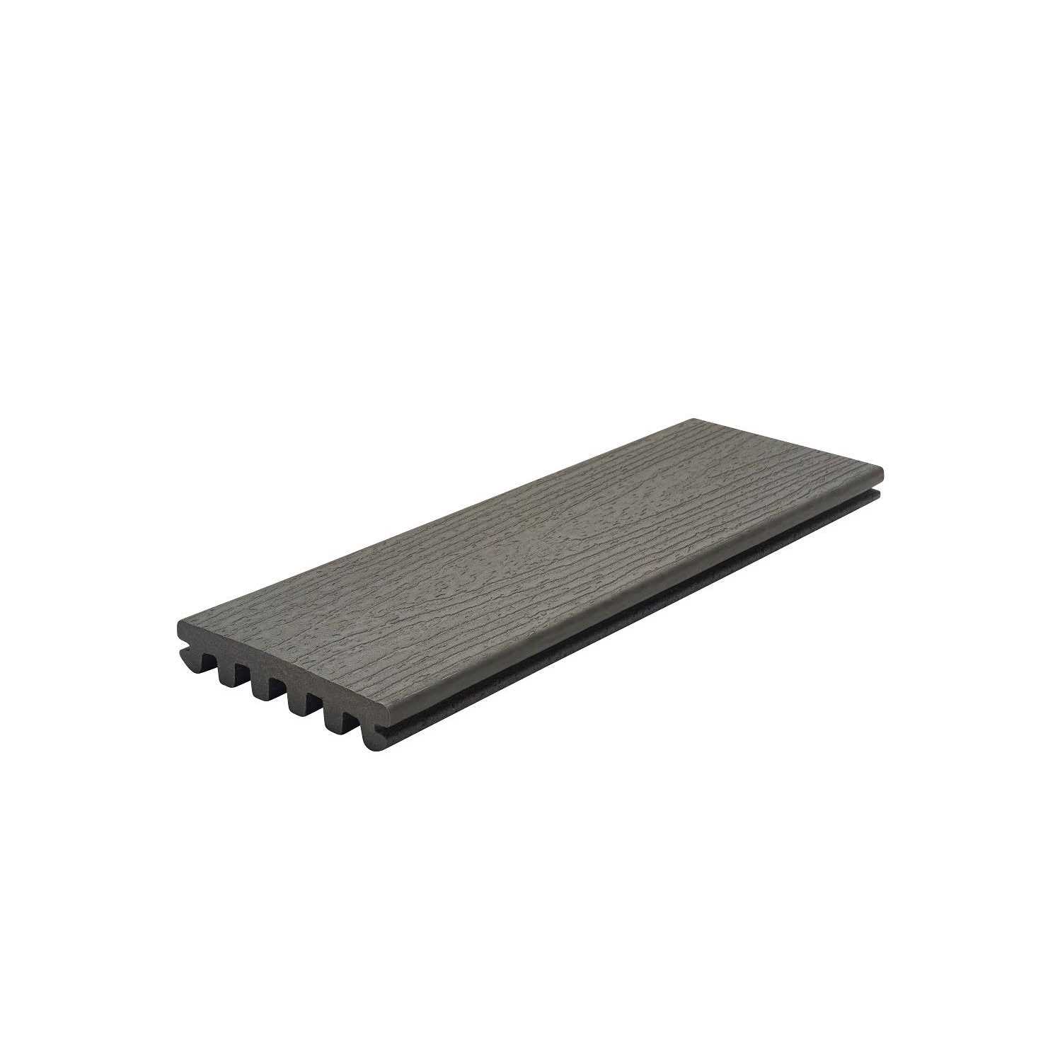 Trex Enhance Basics 1-in x 6-in x 8-ft Clam Shell Square Composite Deck Board CSE92000 - Zenithce