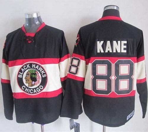 Blackhawks #88 Patrick Kane Black Third CCM Stitched Jersey - Zenithce