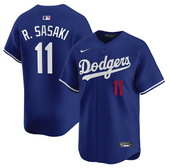 Los Angeles Dodgers #11 Roki Sasaki Royal 2025 Alternate Limited Stitched Jersey - Zenithce