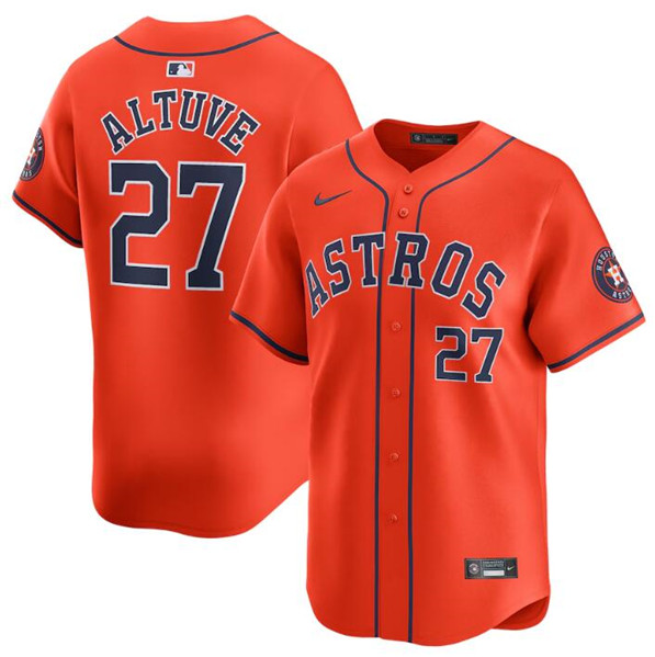 Houston Astros #27 Jose Altuve Orange 2024 Alternate Limited Stitched Jersey - Zenithce