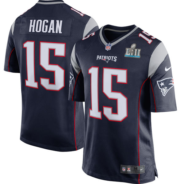 New England Patriots Chris Hogan Navy Super Bowl LII Bound Game Jersey - Zenithce
