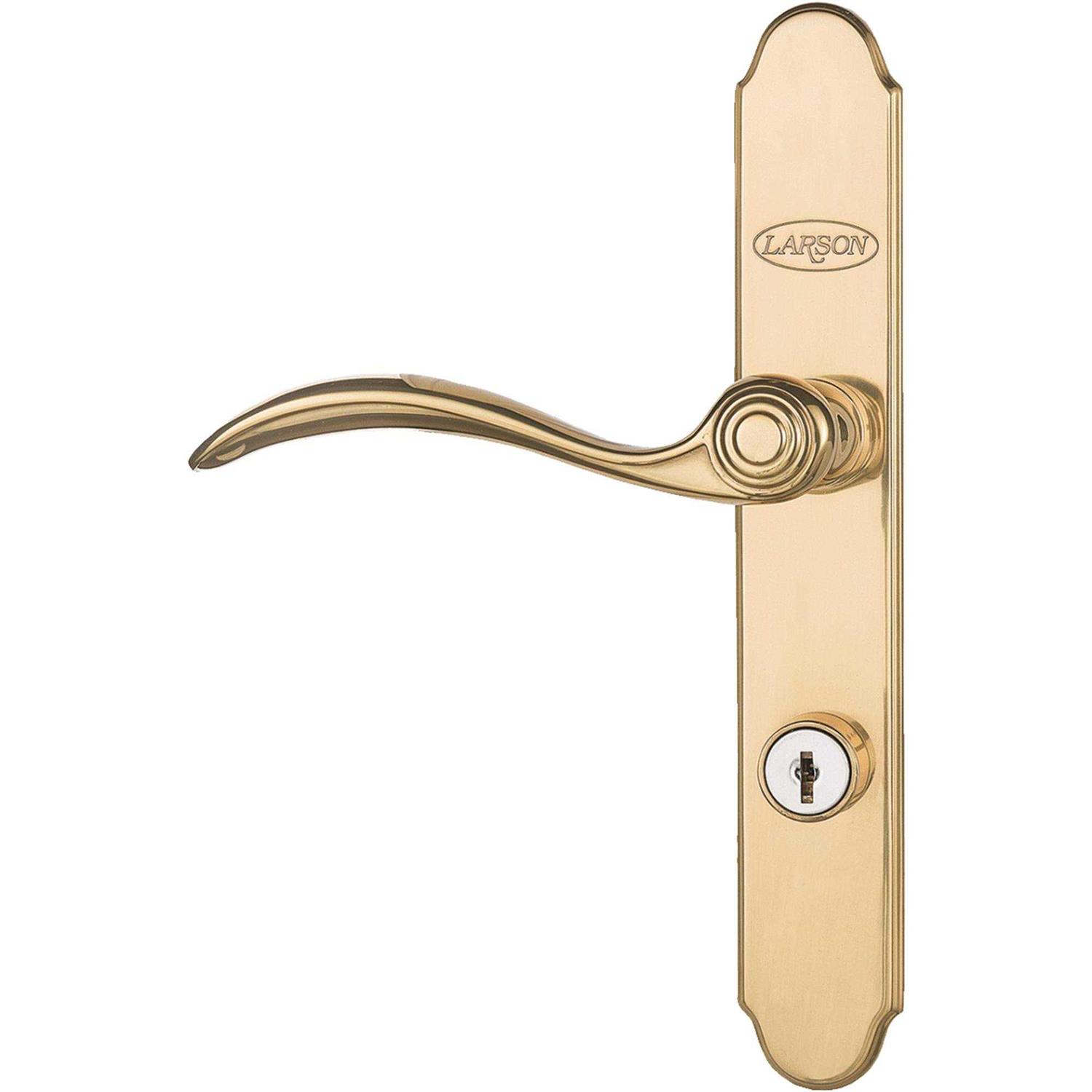 Larson Push Button Keyed Latch Heavy Duty White Zinc - Zenithce