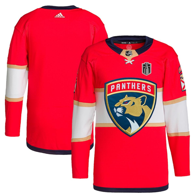 Florida Panthers Blank Red 2024 Stanley Cup Final Patch Stitched Jersey - Zenithce