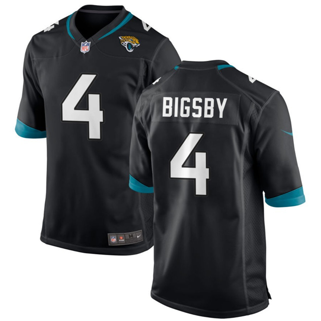 Jacksonville Jaguars #4 Tank Bigsby Black Stitched Jersey - Zenithce