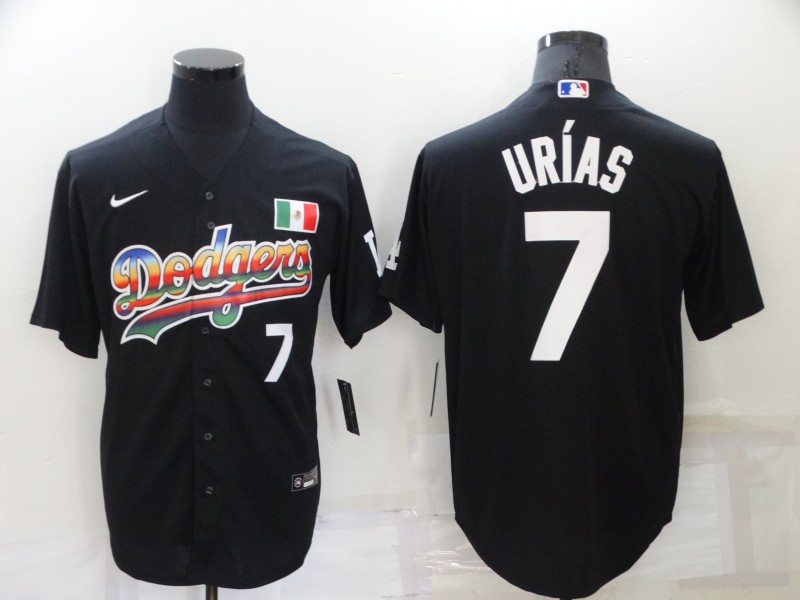 Los Angeles Dodgers #7 Julio Urias Black Stitched Baseball Jersey - Zenithce