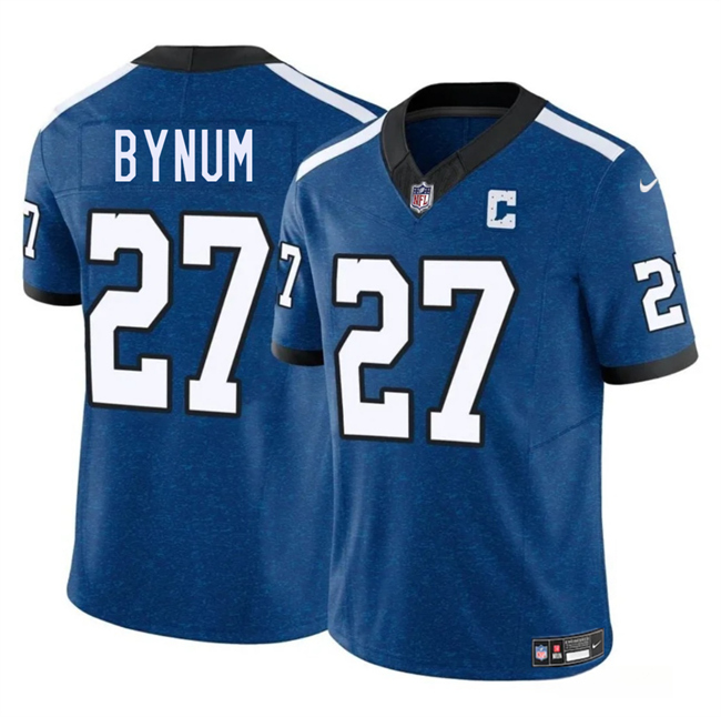 Indianapolis Colts #27 Cam Bynum Blue 2025 F.U.S.E. Throwback Vapor Limited Stitched Jersey - Zenithce