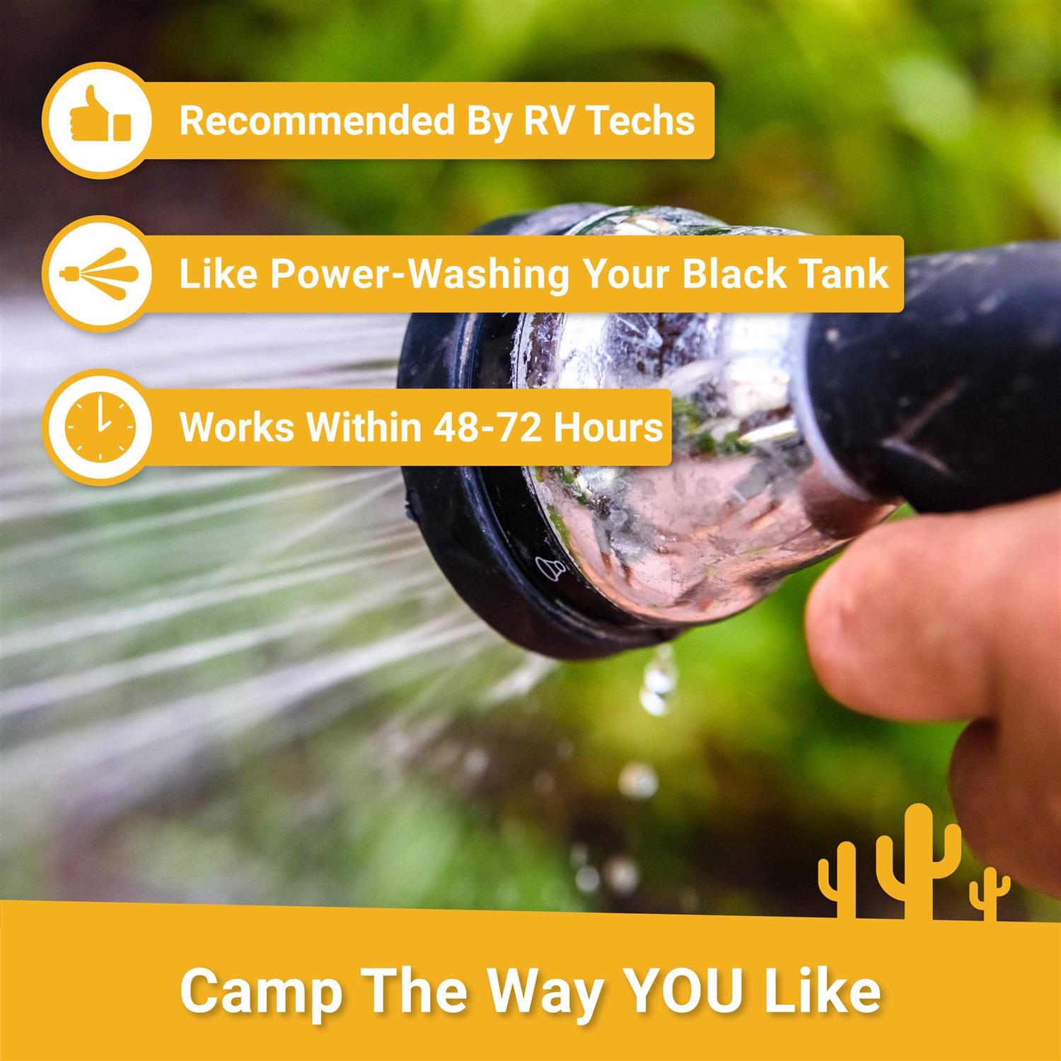 Unique Clean-It RV Black Tank Cleaner Enzyme Liquid - Zenithce
