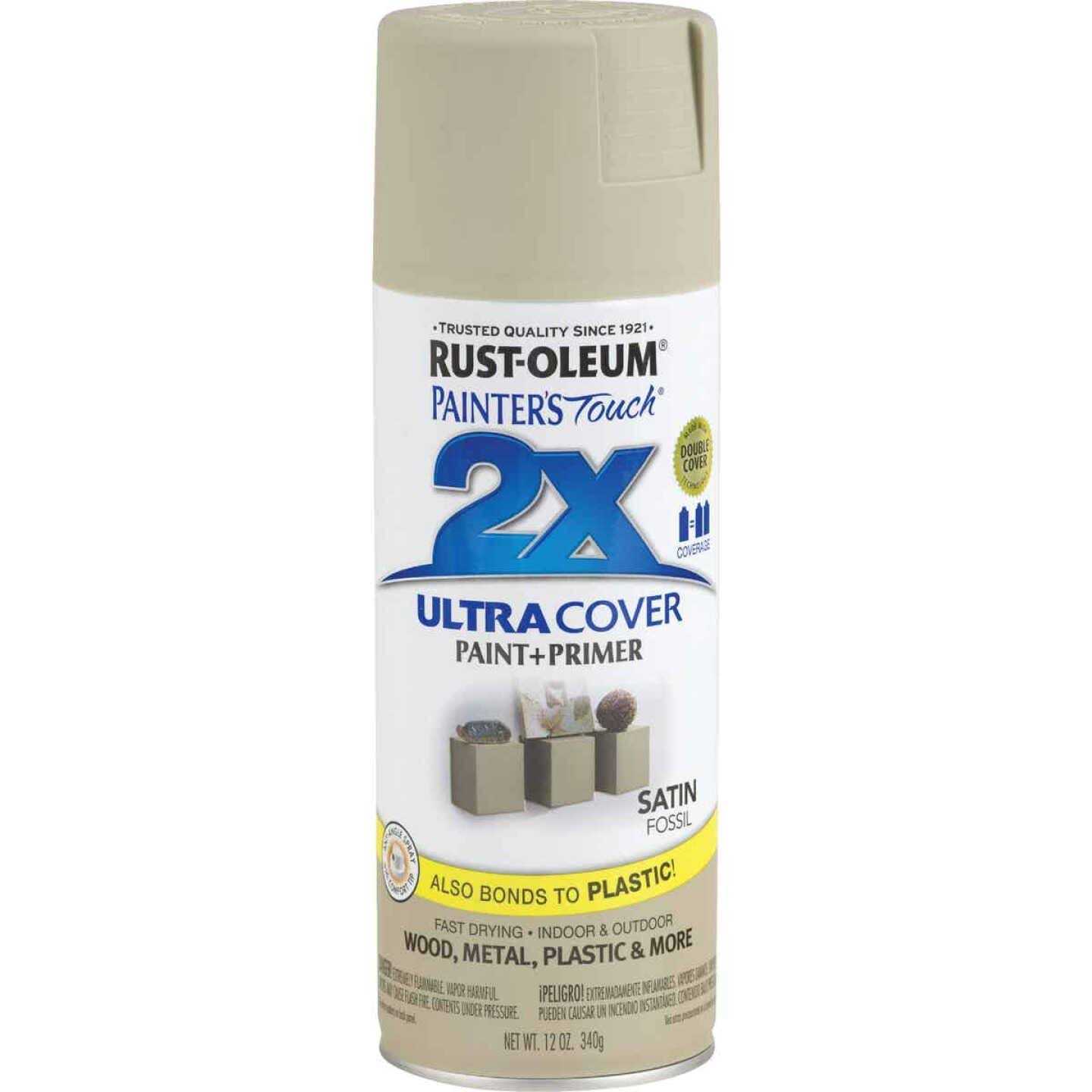Rust-Oleum Painter’s Touch 2X Ultra Cover Satin Eden Spray Paint 12 oz - Zenithce