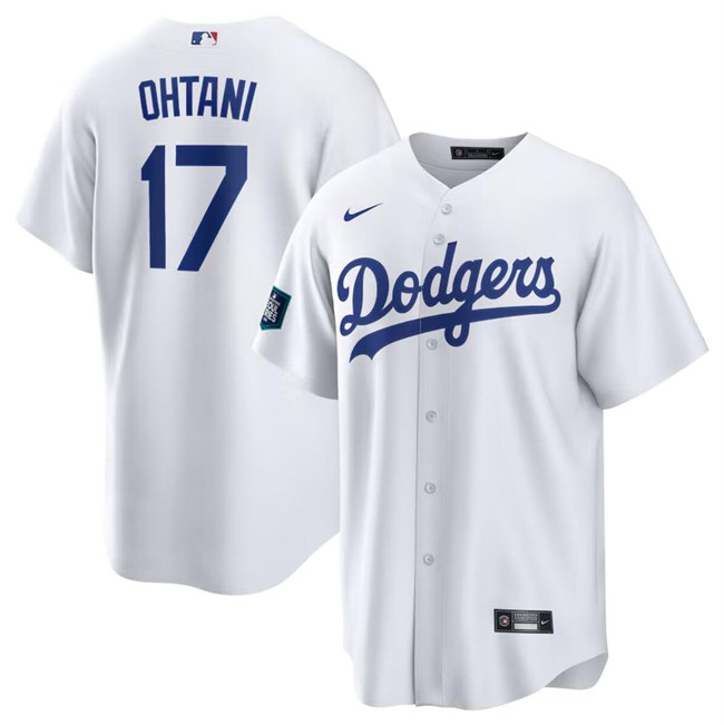Los Angeles Dodgers #17 Shohei Ohtani White 2024 World Tour Seoul Series Home Stitched Jersey - Zenithce
