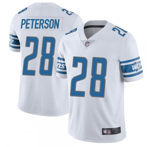 Lions #28 Adrian Peterson White Vapor Untouchable Limited Stitched Jersey - Zenithce