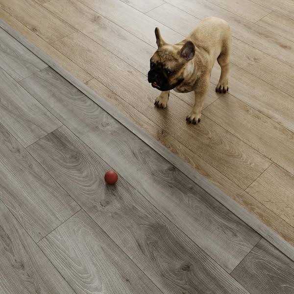 Lucida USA Terracore Calacatta 22-MIL x 12-in W x 24-in L Interlocking Luxury Vinyl Plank Flooring - Zenithce