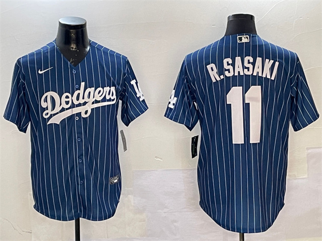 Los Angeles Dodgers #11 Roki Sasaki Navy Cool Base Stitched Jersey - Zenithce