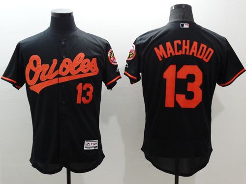 Orioles #13 Manny Machado Black Flexbase Authentic Collection Stitched Jersey - Zenithce