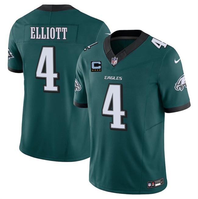 Philadelphia Eagles #4 Jake Elliott Green 2025 F.U.S.E. With 4-Star C Patch Vapor Untouchable Limited Stitched Jersey - Zenithce