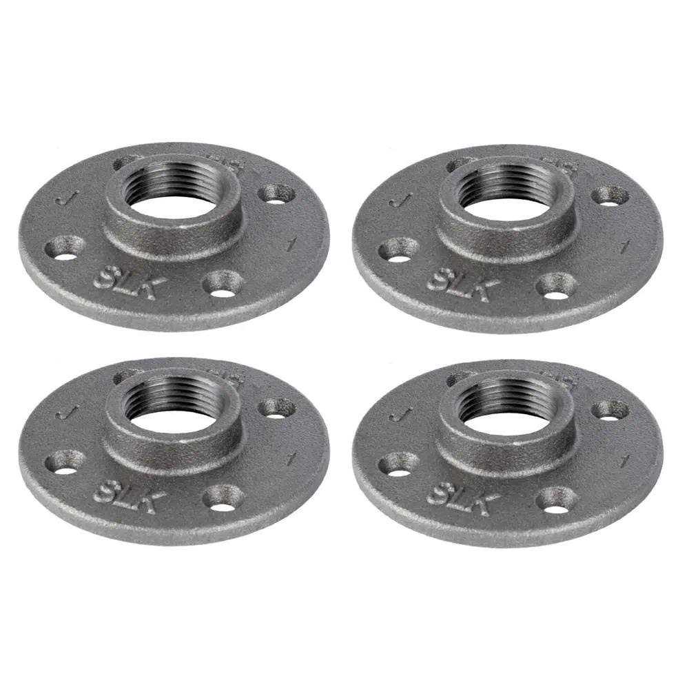 PIPE DECOR Black Iron Floor Flange - Zenithce