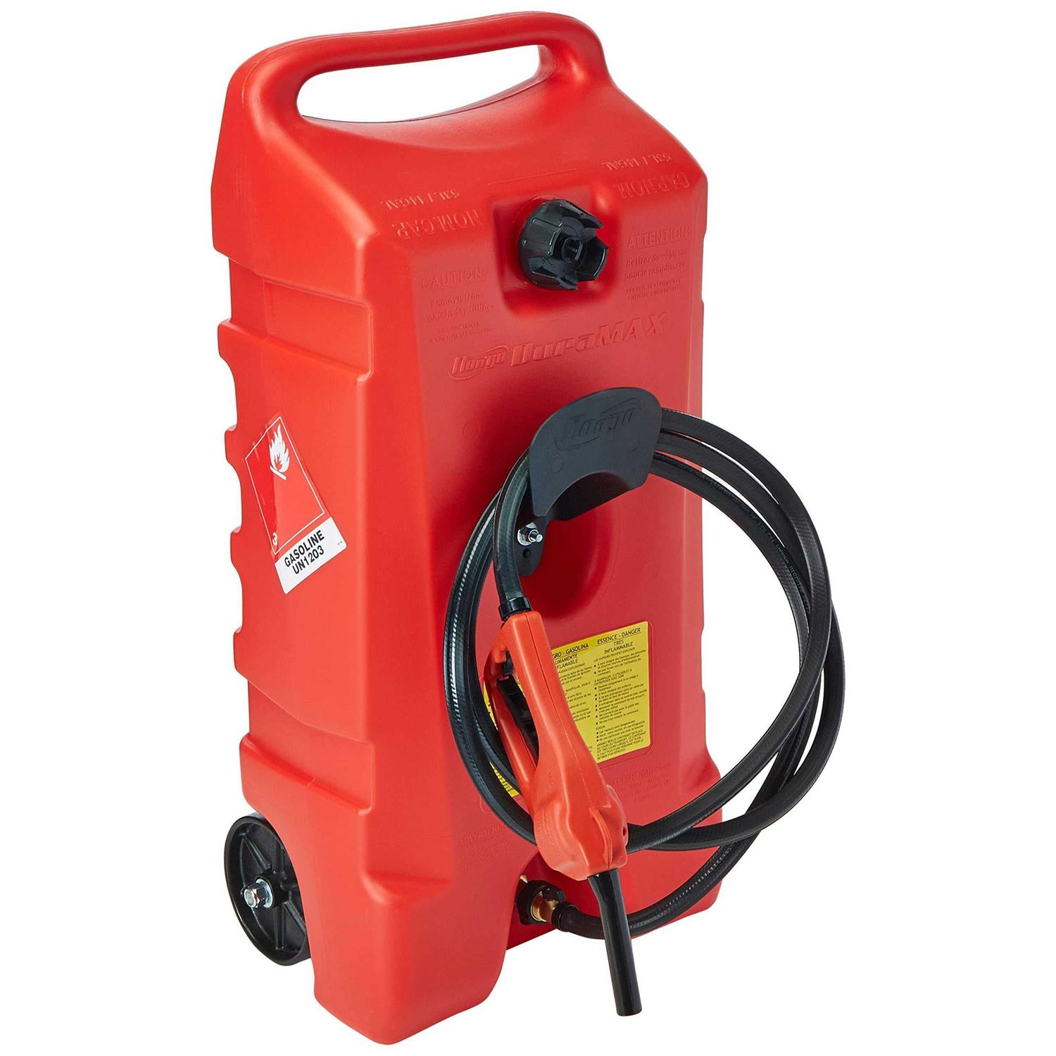 Scepter 06792 Duramax Flo N’ Go Le Fluid Transfer Pump and 14-Gallon Rolling Gas Can - Zenithce