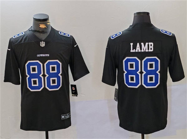 Dallas Cowboys #88 CeeDee Lamb Black Throwback Vapor Untouchable Limited Stitched Jersey - Zenithce