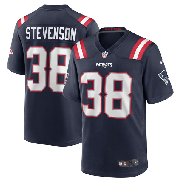 New England Patriots #38 Rhamondre Stevenson Navy Limited Stitched Game Jersey - Zenithce