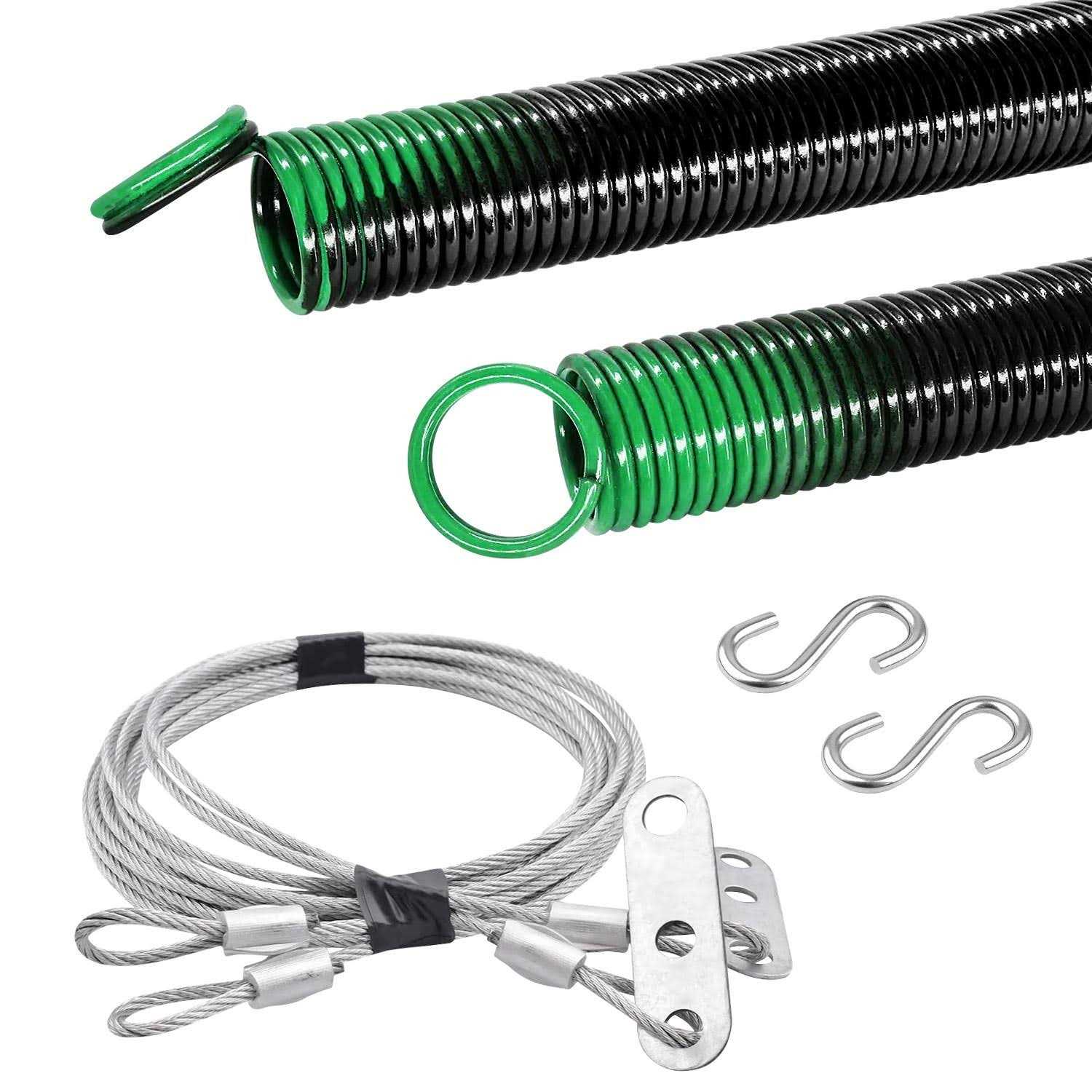 Hardwarex Supply Garage Electrophoresis Extension Spring with Safety Cable - Zenithce