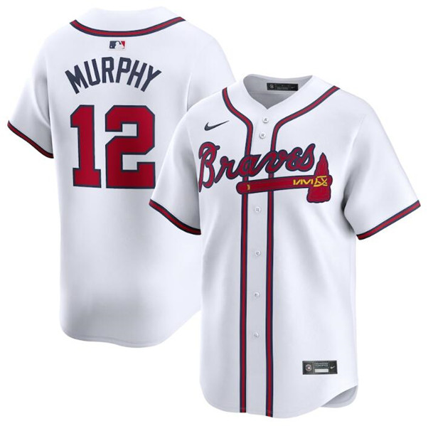 Atlanta Braves #12 Sean Murphy White 2024 Home Limited Stitched Jersey - Zenithce