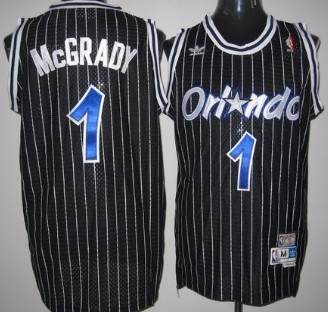 Orlando Magic #1 Tracy McGrady Black Swingman Throwback Jersey - Zenithce