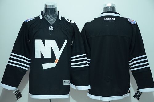 Islanders Blank Black Alternate Stitched Jersey - Zenithce