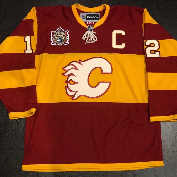 Calgary Flames #12 Jarome Iginla Stitched Jersey - Zenithce