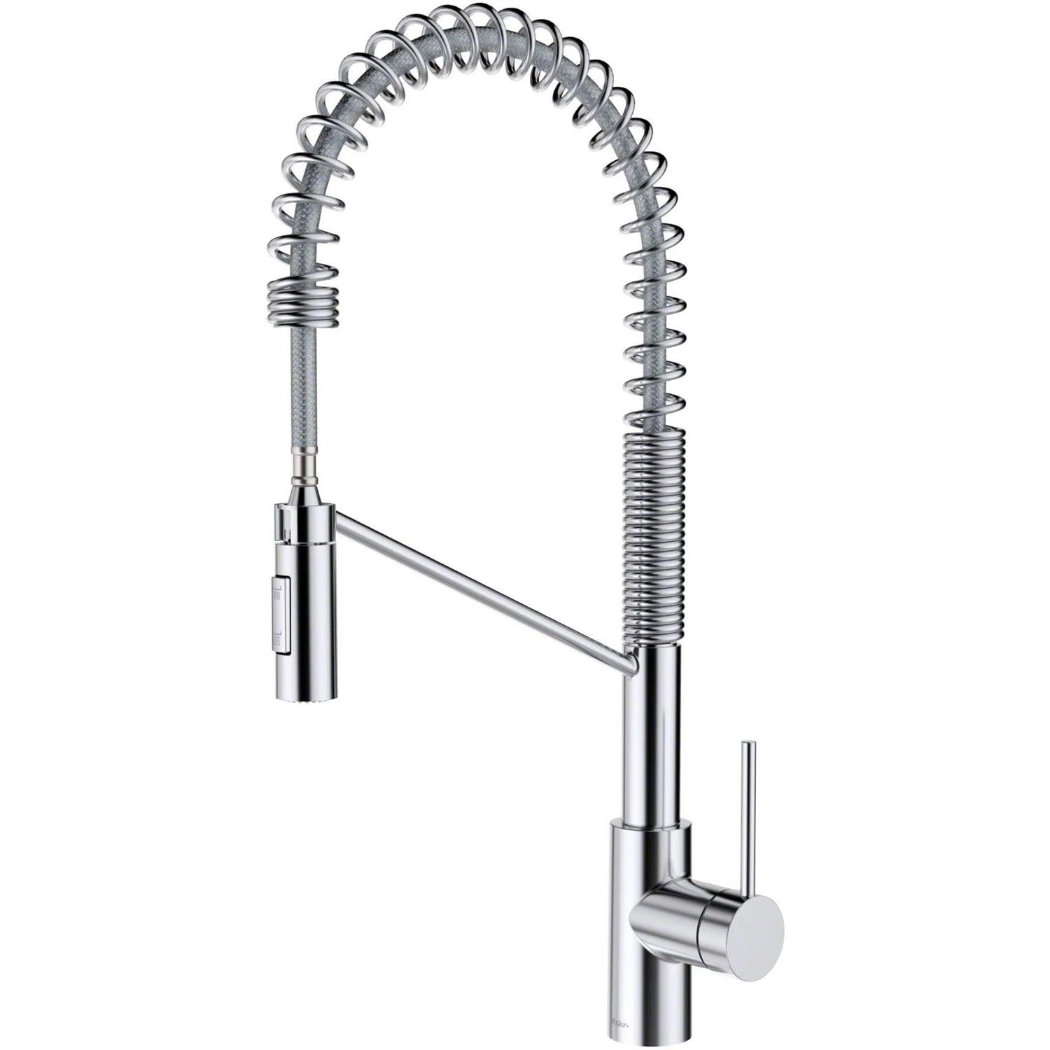 Kraus Oletto Single Handle Kitchen Bar Faucet with QuickDock Top Mount Installation Assembly KPF-2600 - Zenithce