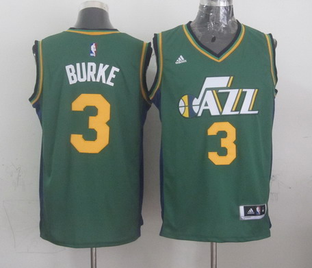 Utah Jazz #3 Trey Burke Revolution 30 Swingman 2014 New Green Swingman Jersey - Zenithce
