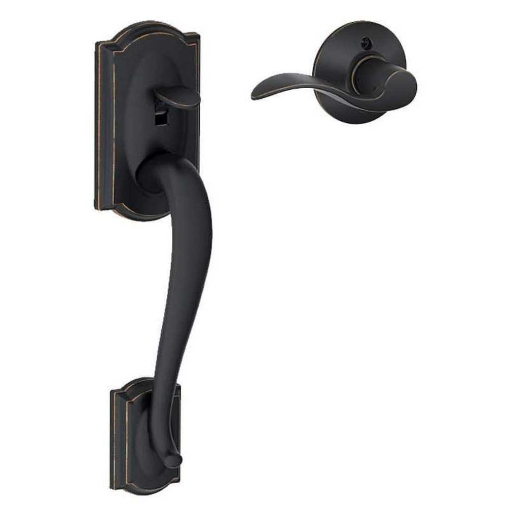 Schlage Camelot Lever Satin Nickel Electronic Keypad Entry Lock - Zenithce